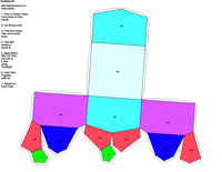 Paper Model Orthorhombic Pyramidal Form (mm2)