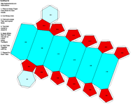 Paper Model of Hexagonal Dipyramidal Form (6/m)
