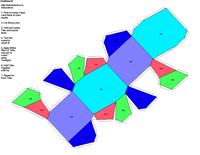 Paper Model Orthorhombic Disphenoidal Form (2 2 2)