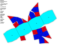 Paper Model of Tetragonal Ditetrangonal Dipyramidal Form (4/m 2/m 2/m)